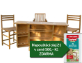 Zahradní pojizdný bar TEXIM včetně 3 křesel Zahradní pojizdný bar TEXIM včetně 3 křesel
