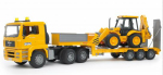 Podvalník Man TGA s bagrem JCB 4CX BRUDER 02776 Podvalník Man TGA s bagrem JCB 4CX BRUDER 02776