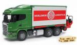 Nákladní vůz Scania R s vysokozdvižným vozíkem BRUDER 03580 Nákladní vůz Scania R s vysokozdvižným vozíkem BRUDER 03580