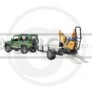 Model Land Rover Defender + mikrobagr a dělník - Bruder Model Land Rover Defender + mikrobagr a dělník - Bruder