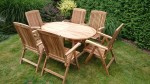 Zahradní nábytek TEXIM sestava Alfi II. teak set 1+6 Zahradní nábytek TEXIM sestava Alfi II. teak set 1+6