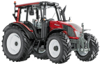 Model traktoru VALTRA N143 HiTech - červený Model traktoru VALTRA N143 HiTech - červený