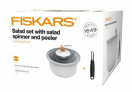 Sada na salát - odstředivka na vodu a škrab. FISKARS 1014432 Sada na salát - odstředivka na vodu a škrab. FISKARS 1014432