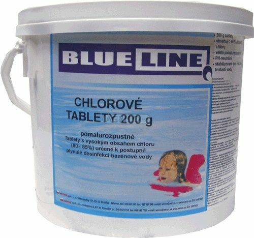 Tablety chlorov pomalurozpustn 3 kg Blue Line 505603