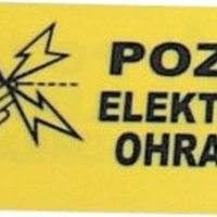 Výstražná tabulka "Pozor elektrický ohradník"