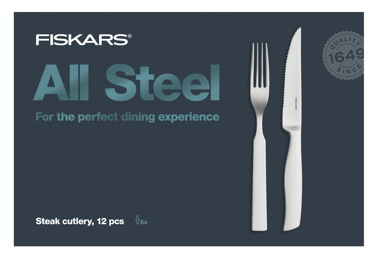 Sada steakovch pbor All Steel, 12 ks 1054800