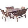 Stolová sestava V-Garden Meranti Victoria Combi set 6 Stolová sestava V-Garden Meranti Victoria Combi set 6