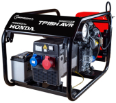 Třífázová elektrocentrála HONDA TP 15 H AVR s podvozkem